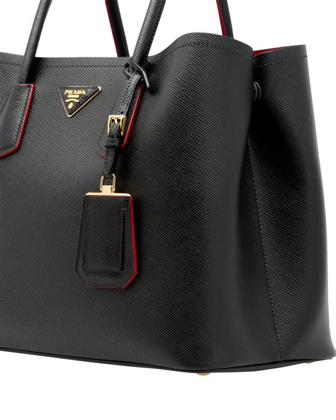 large prada double bag|prada double bag saffiano.